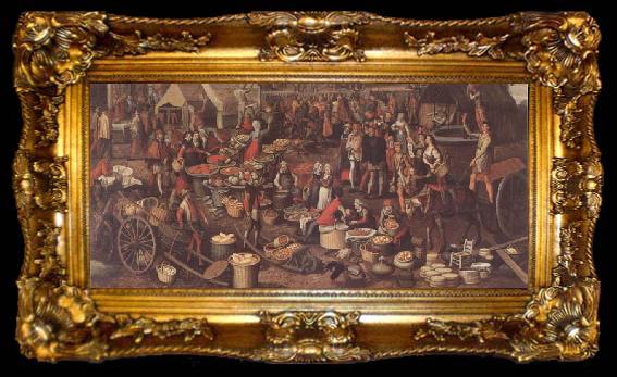 framed  Pieter Aertsen Market Scene(Ecce Homo fragment) (mk14), ta009-2